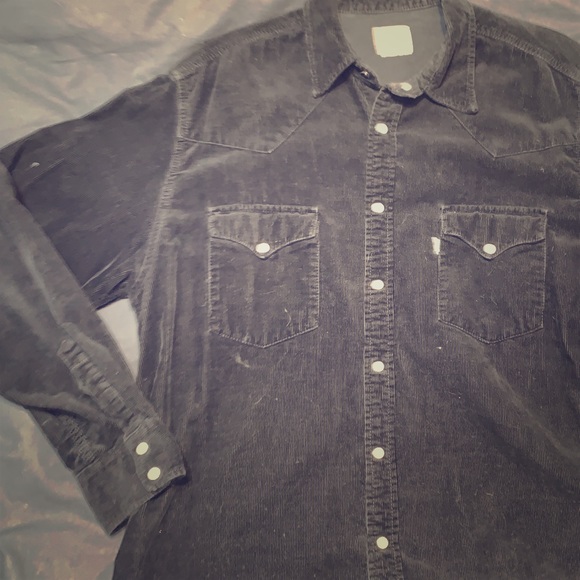 levi's corduroy western shirt